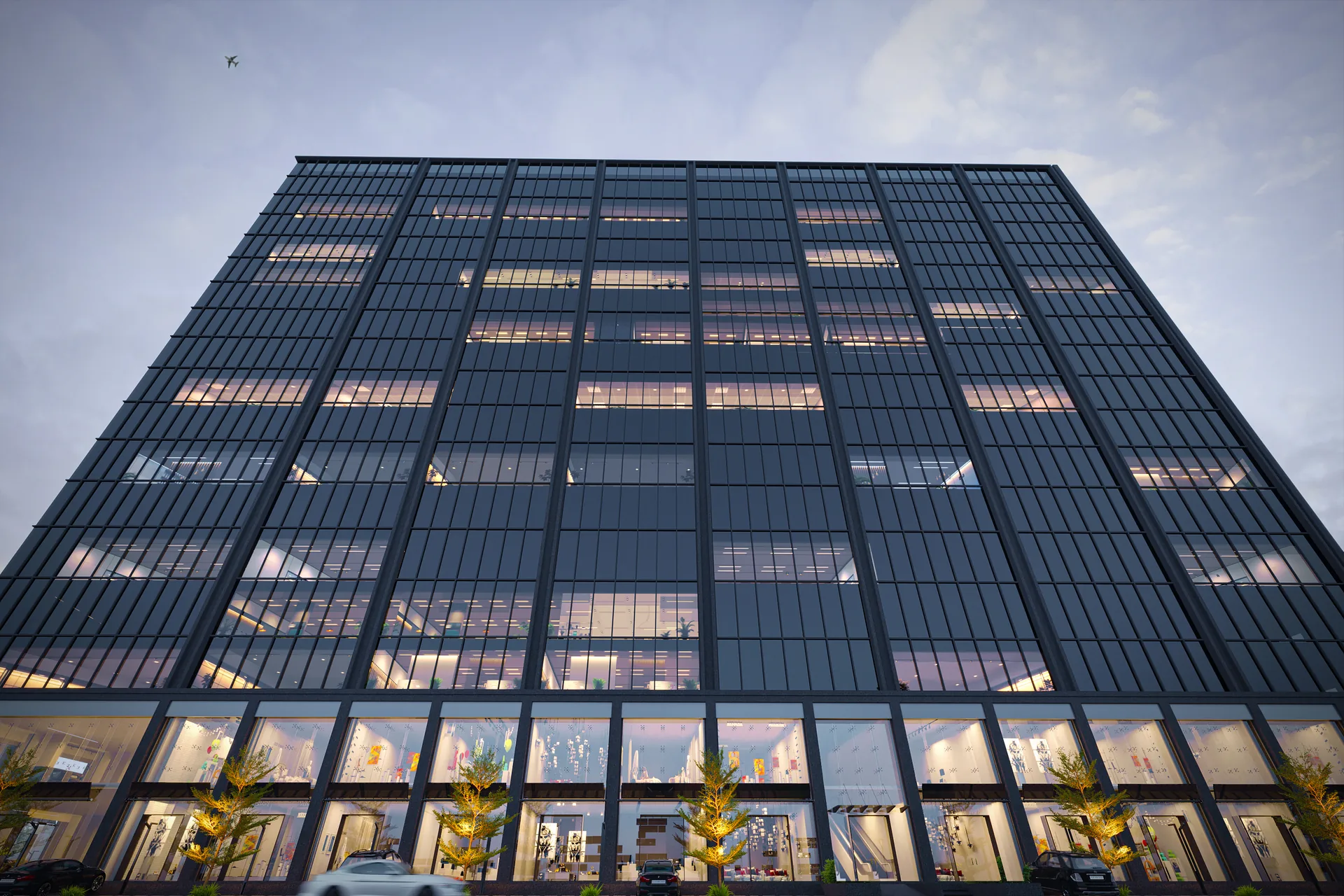 Corporate units with private lifts